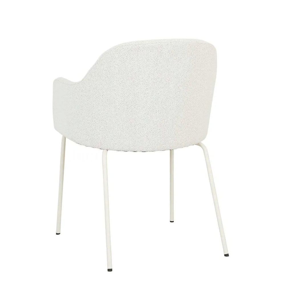 Riley Dining Armchair Birch Boucle
