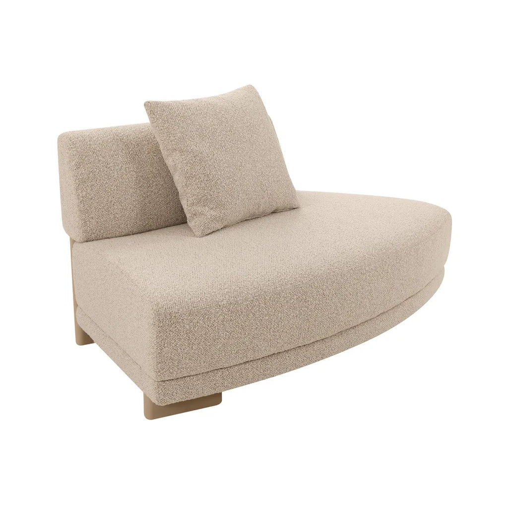 Felix Orbit Two Seater Curve Sofa Moonbeam