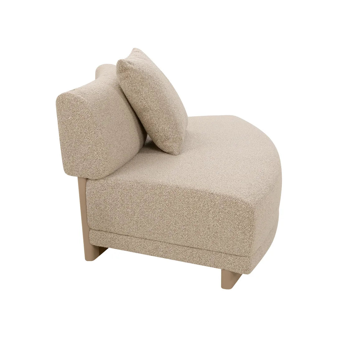 Felix Orbit Two Seater Curve Sofa Moonbeam