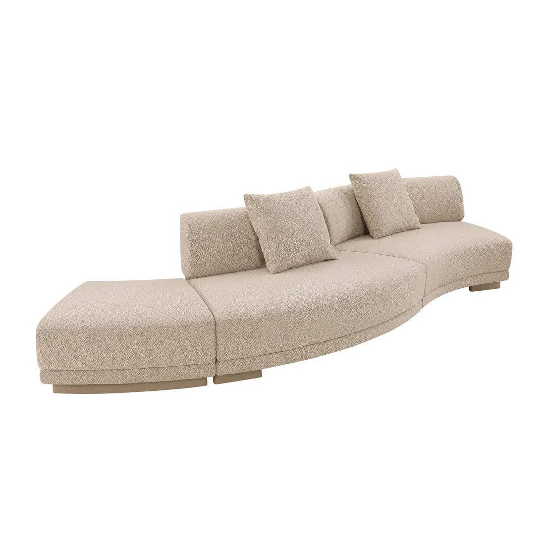Felix Orbit Two Seater Curve Sofa Moonbeam