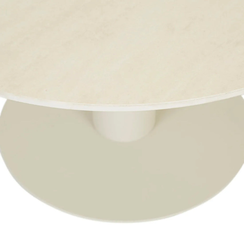 Frankie Outdoor Round Coffee Table Sandcastle
