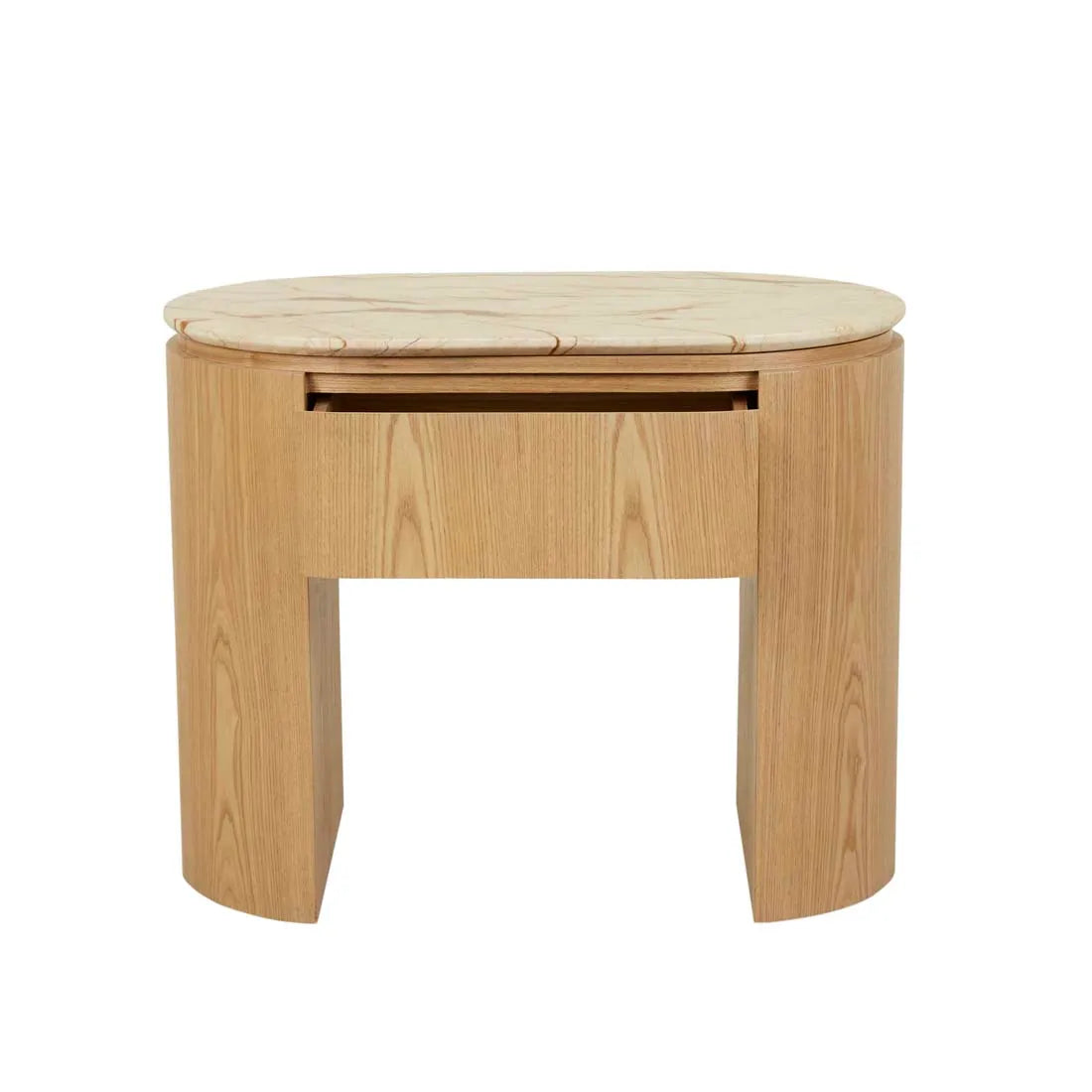 Pluto Open Bedside Table Natural