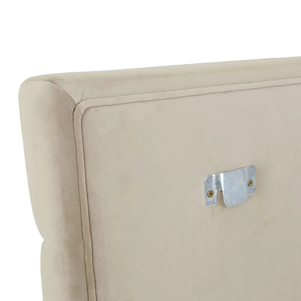 Hugo Panel Wide Bedhead Pearl Velvet