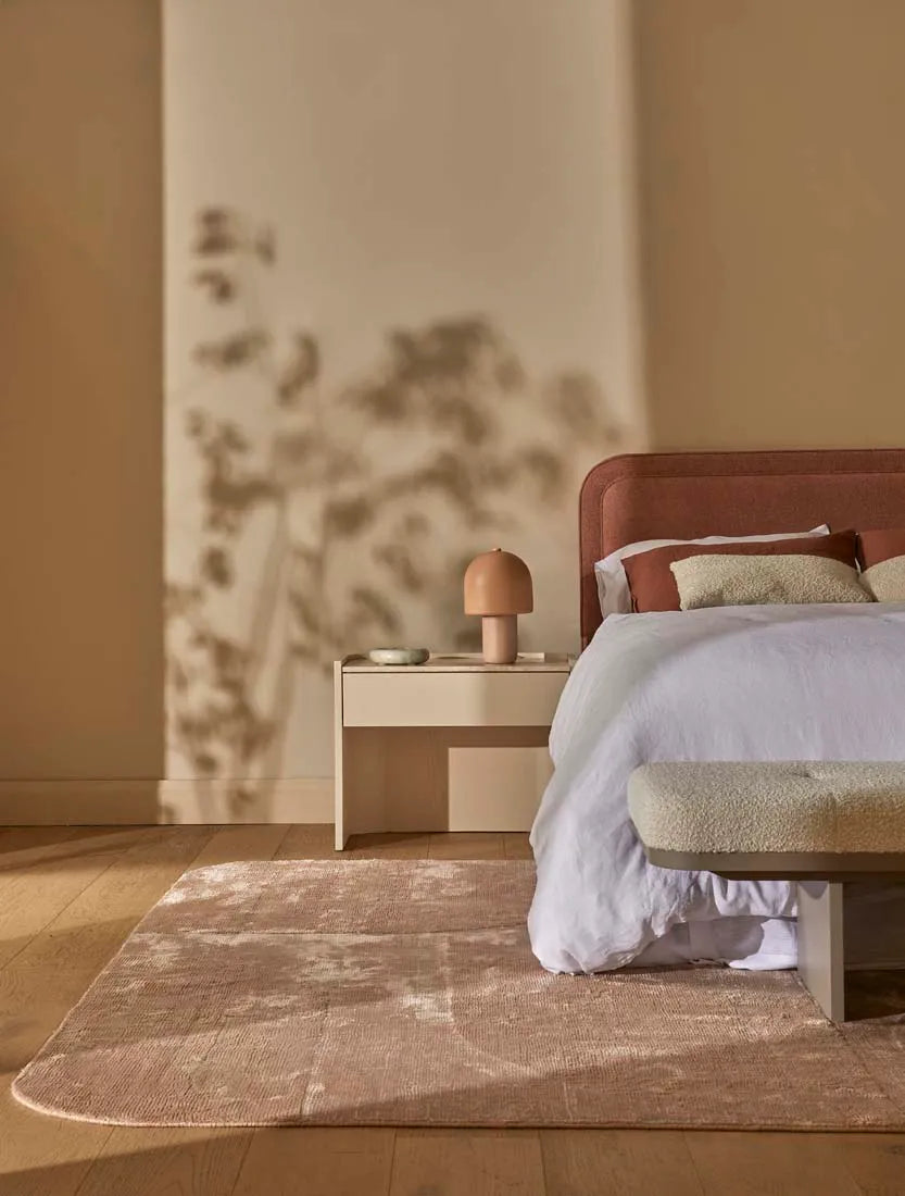 Elsie Large Bedside Travertine/Shell