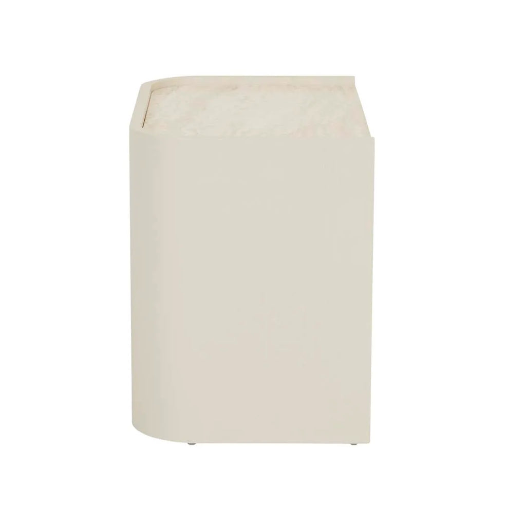Elsie Large Bedside Travertine/Shell