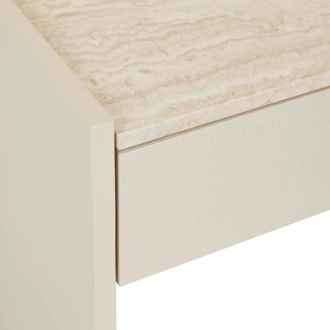Elsie Large Bedside Travertine/Shell