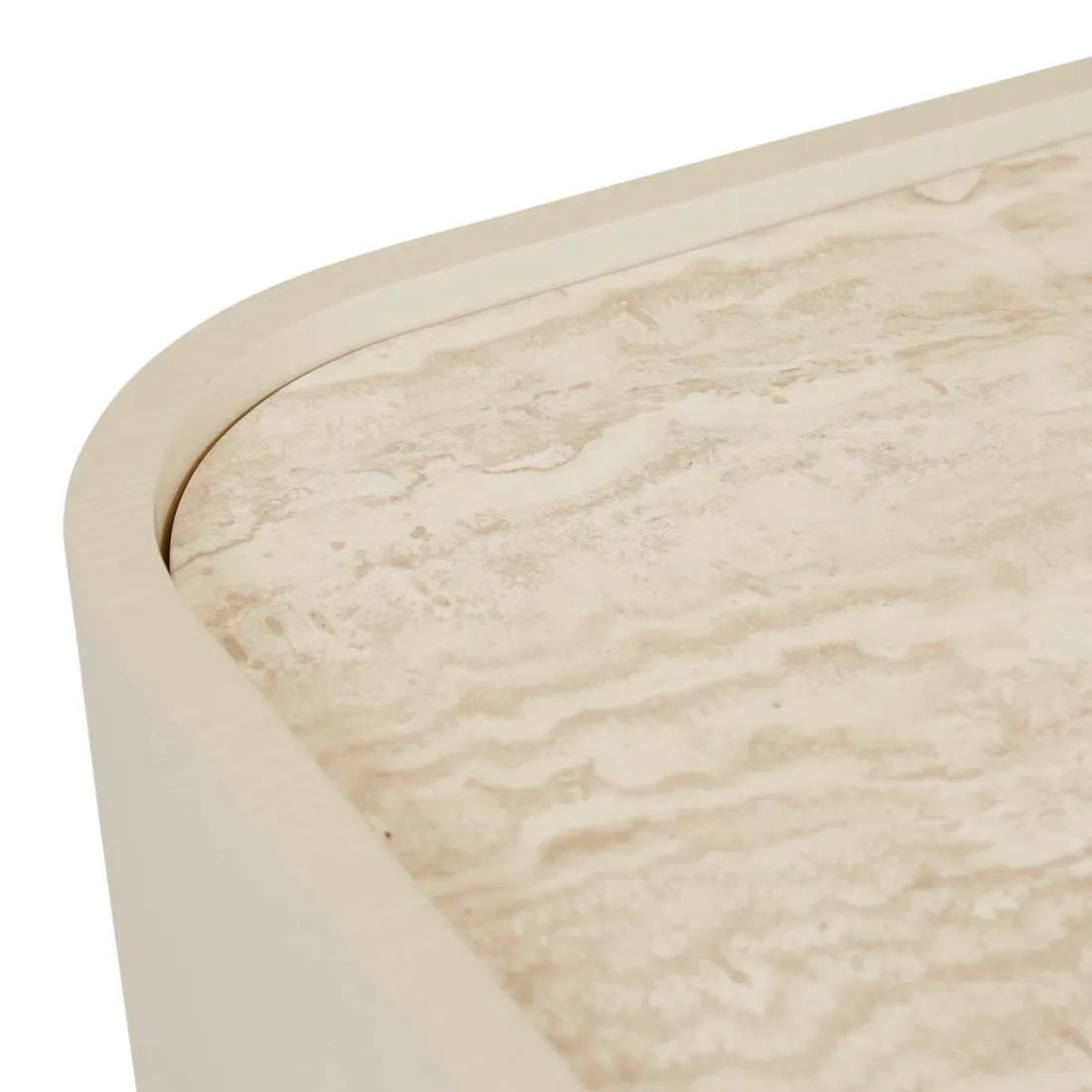 Elsie Large Bedside Travertine/Shell