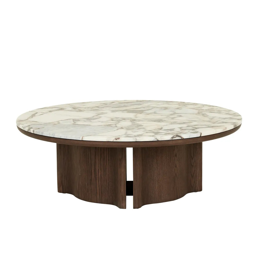 Leon Marble Coffee Table Tobacco Ash 1000mm