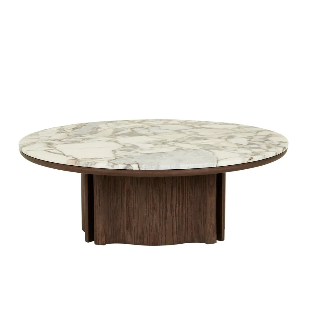 Leon Marble Coffee Table Tobacco Ash 1000mm