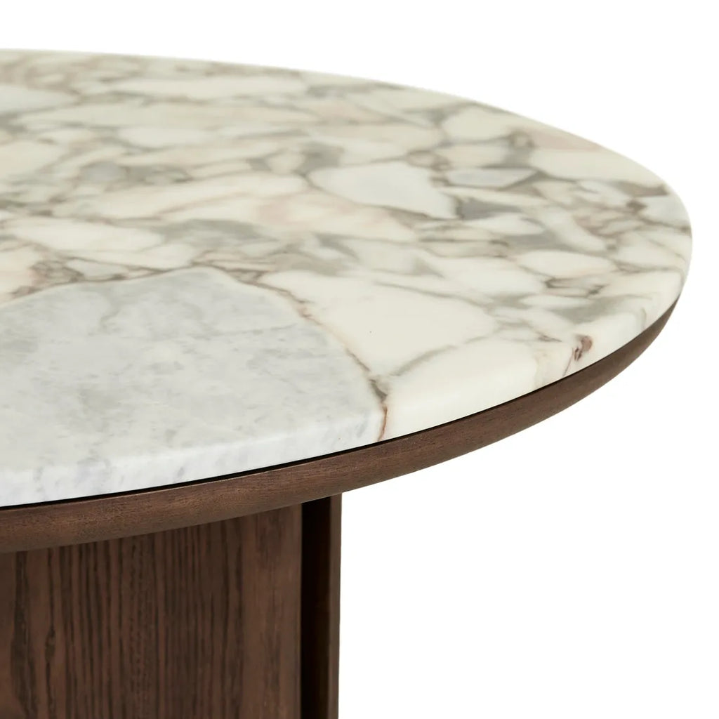 Leon Marble Coffee Table Tobacco Ash 1000mm