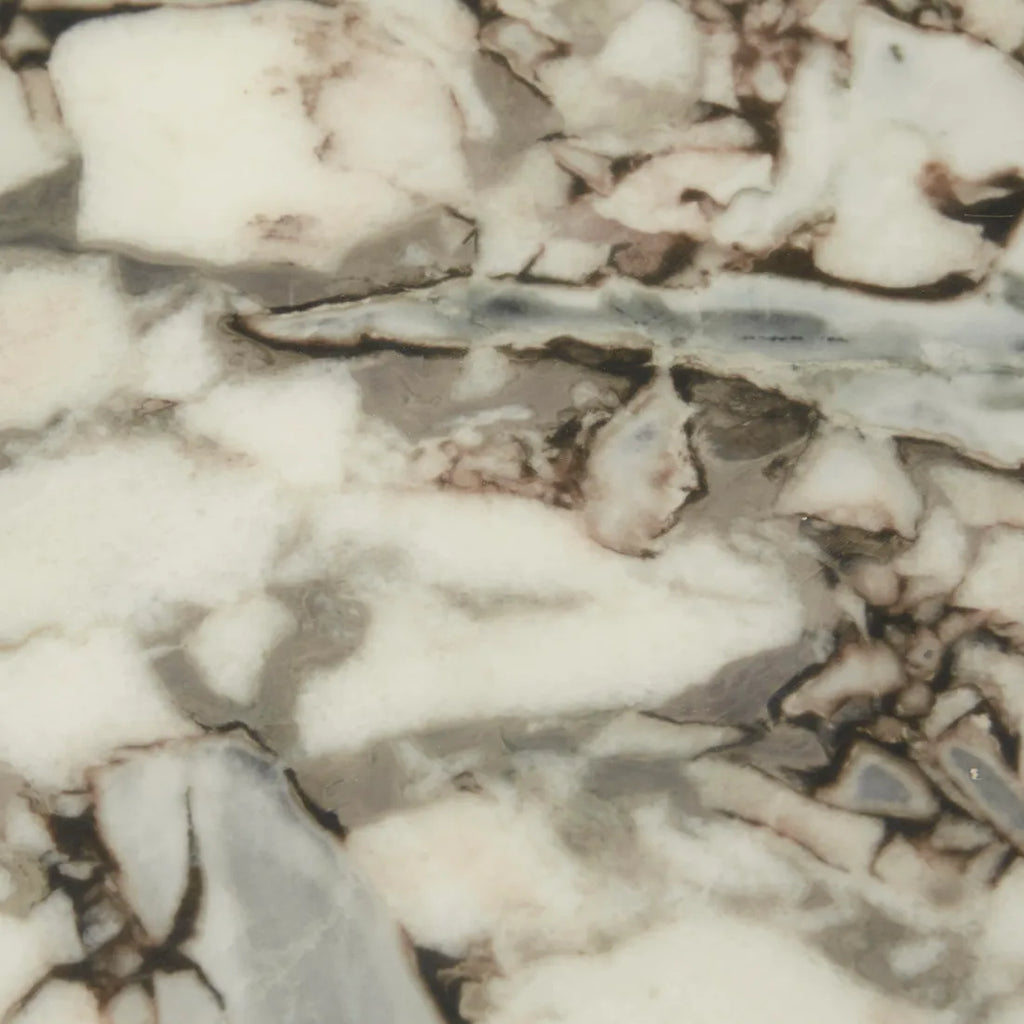 Leon Marble Coffee Table Tobacco Ash 800mm