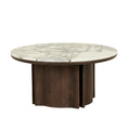 Leon Marble Coffee Table Tobacco Ash 800mm