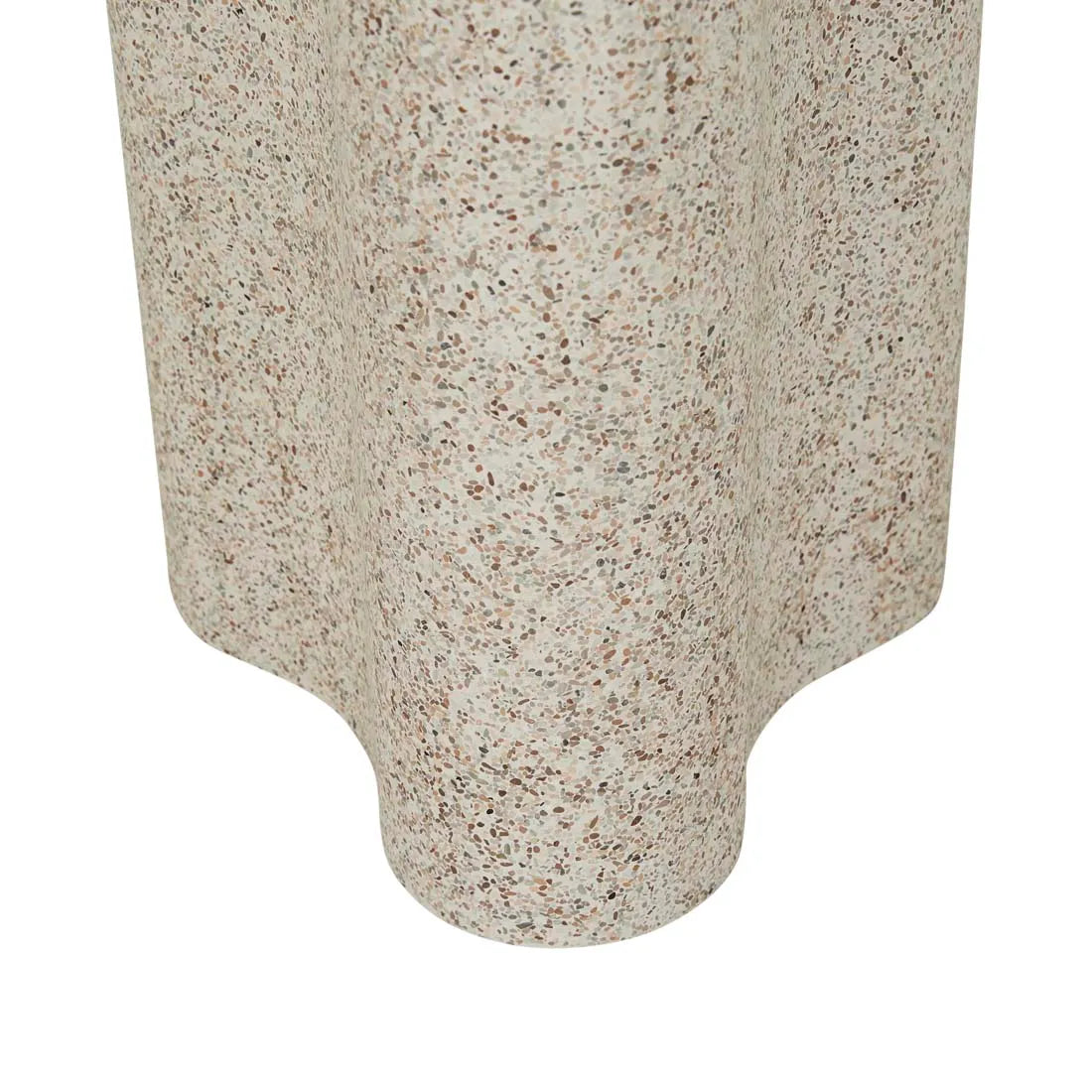 Artie Wave Side Table Warm Sand Speckle