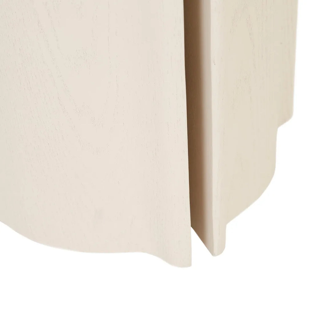 Leon Marble Side Table Porcelain