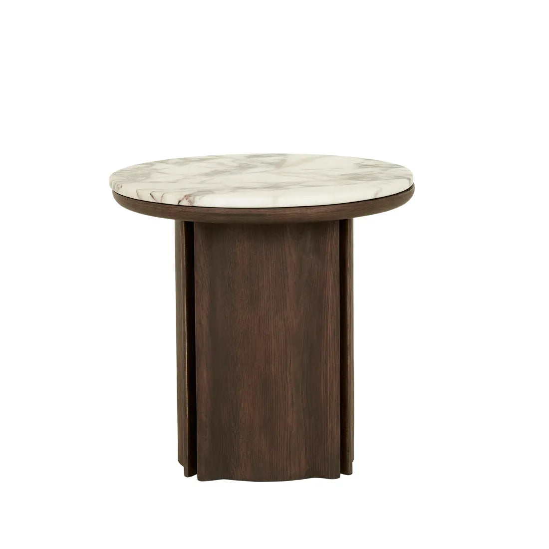 Leon Marble Side Table Tobacco Ash