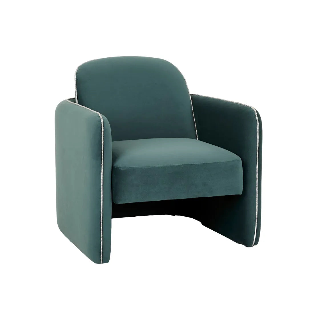 Leora Armchair Peacock Velvet