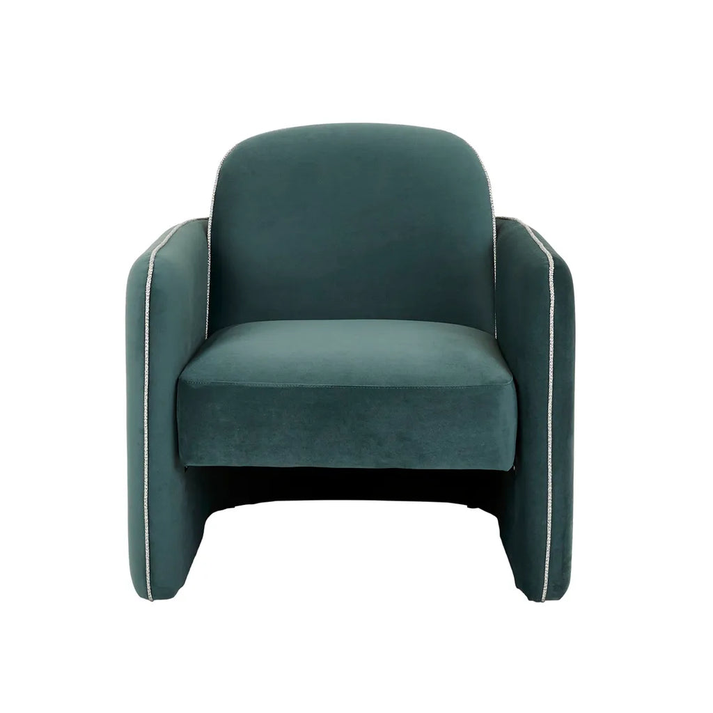 Leora Armchair Peacock Velvet