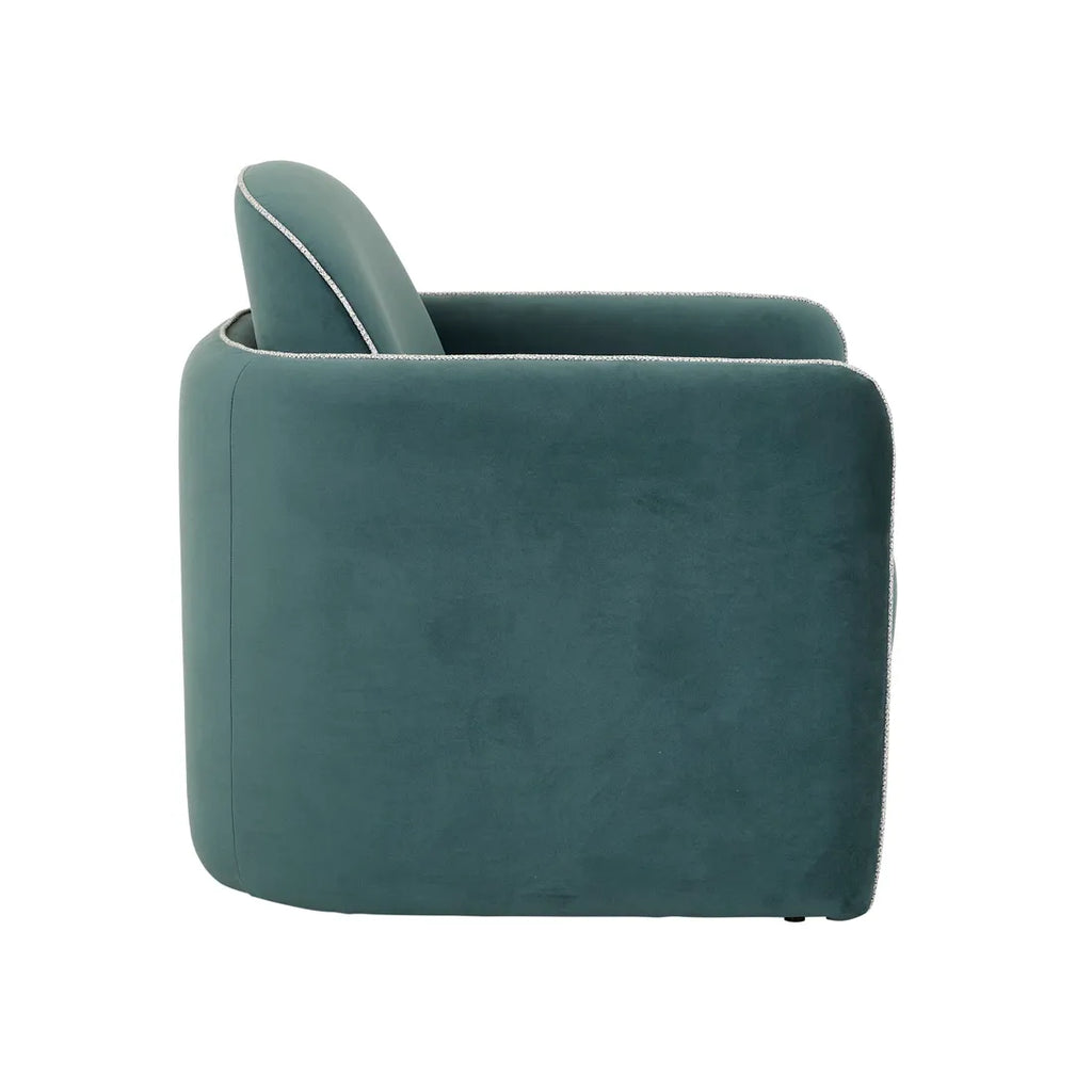 Leora Armchair Peacock Velvet