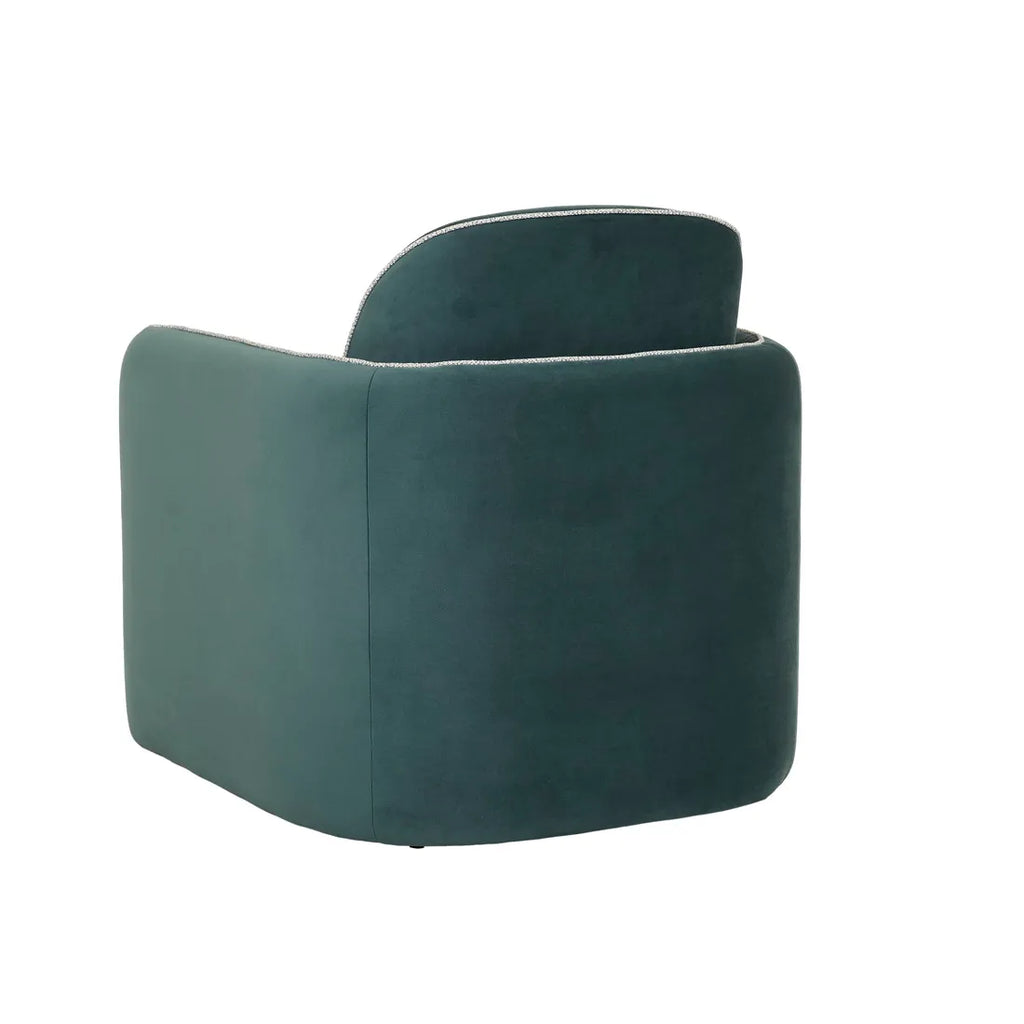 Leora Armchair Peacock Velvet