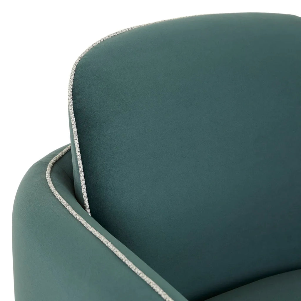 Leora Armchair Peacock Velvet