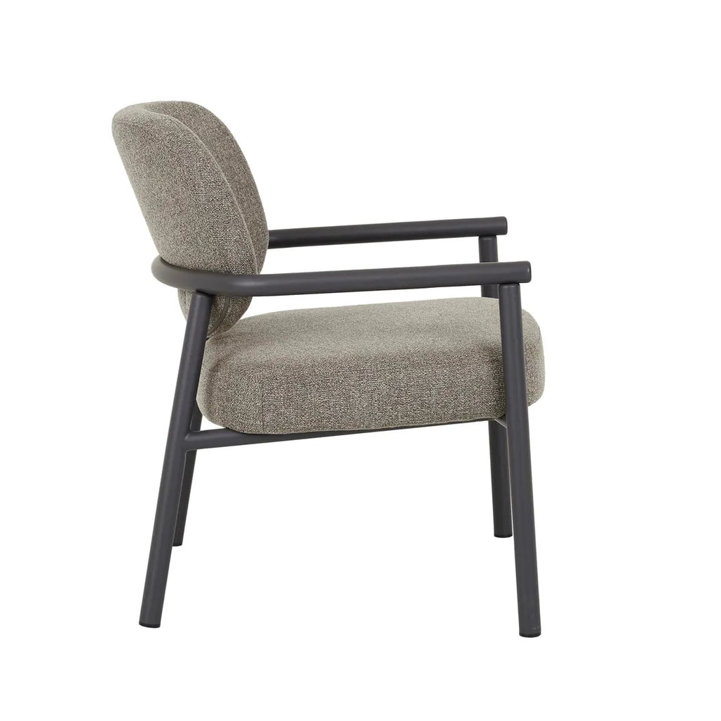 Lori Metal Armchair Cinder Speckle