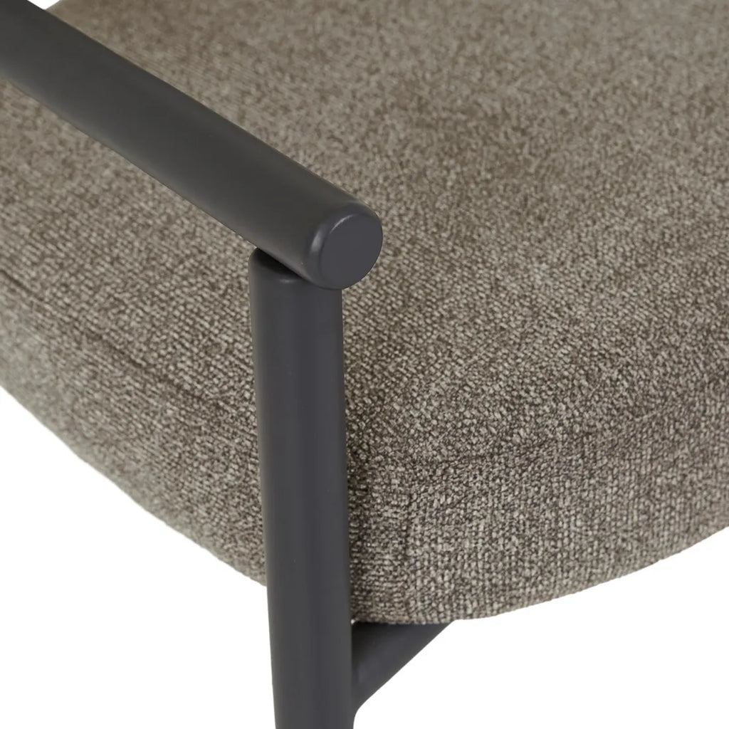 Lori Metal Armchair Cinder Speckle