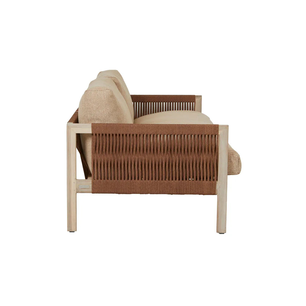 Normandy Linear Three Seater Sofa Sesame
