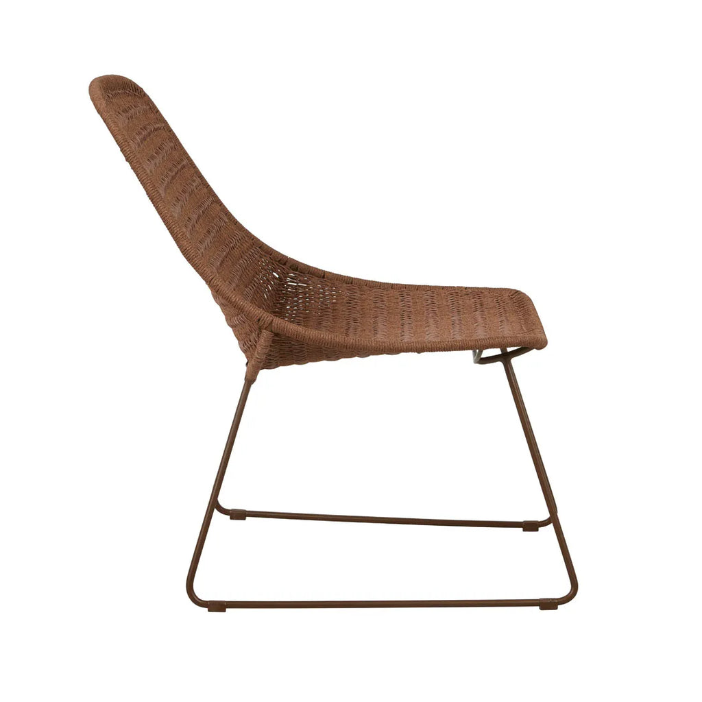 Normandy Sleigh Occasional Chair Brique