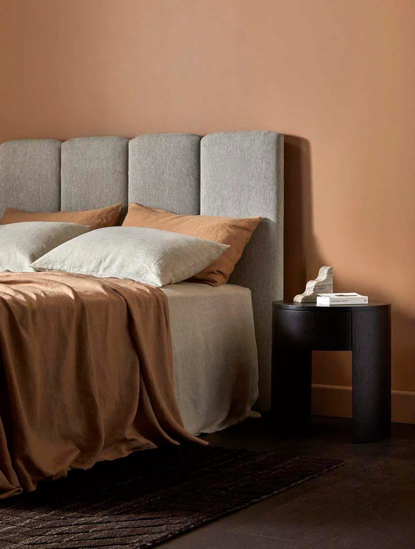 Oberon Crescent Bedside White