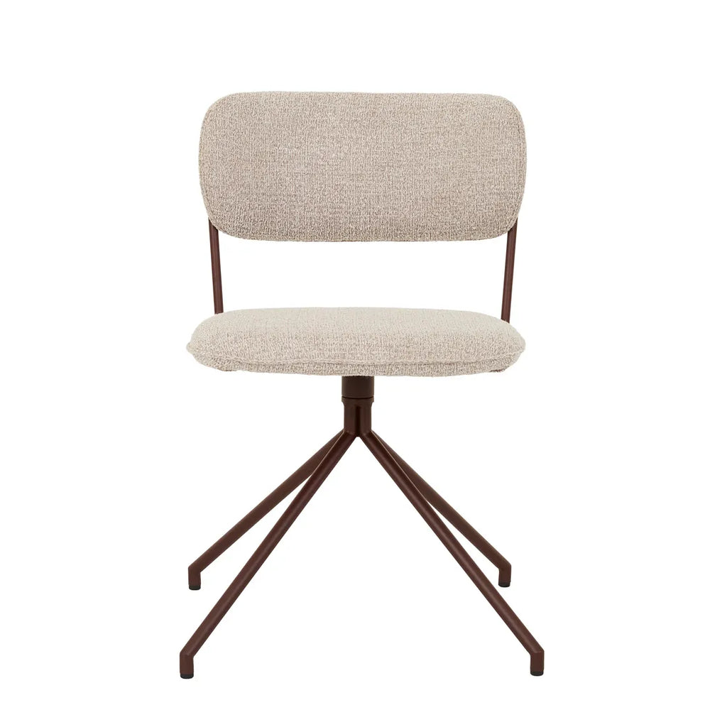 Piccolo Spider Leg Office Chair Chai Boucle