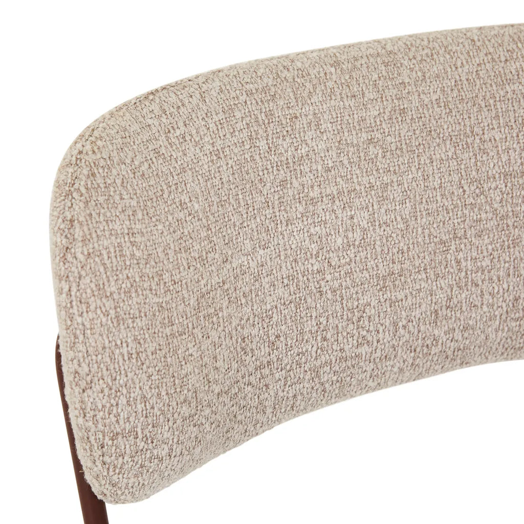 Piccolo Spider Leg Office Chair Chai Boucle