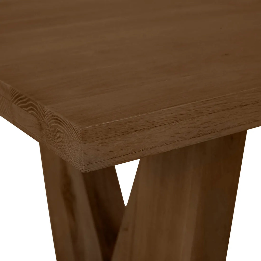 Piper Spindle Desk Mocha Oak