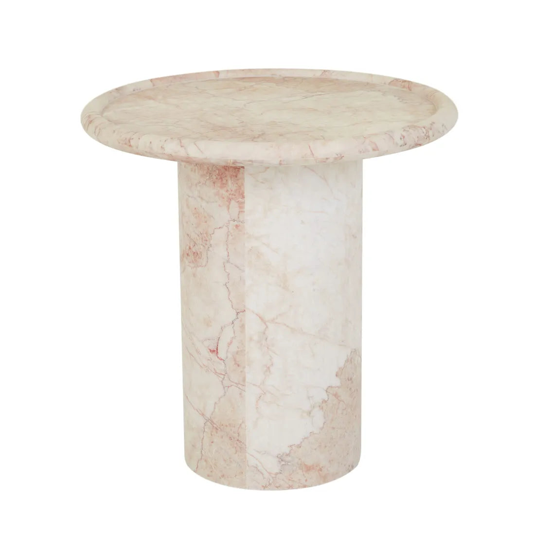 Pippa Marble Side Table Cream Rosé
