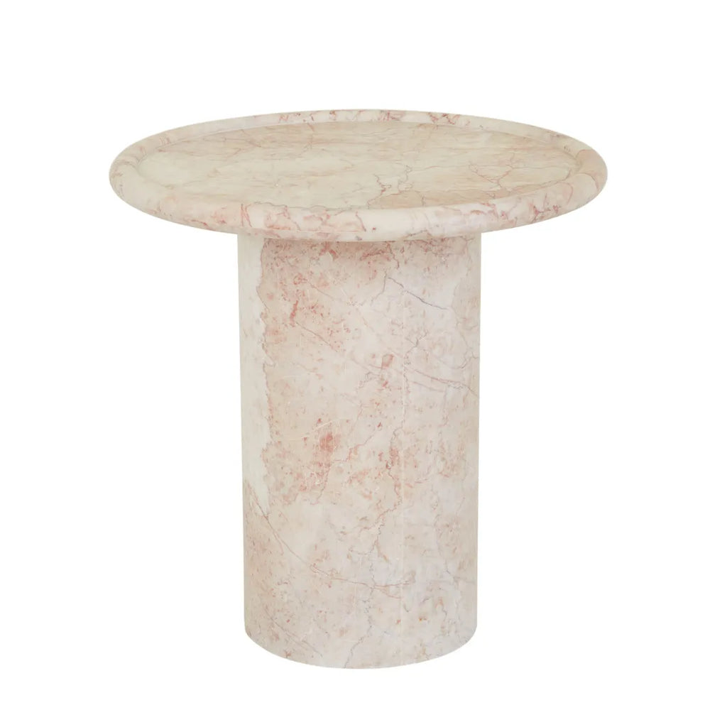 Pippa Marble Side Table Cream Rosé