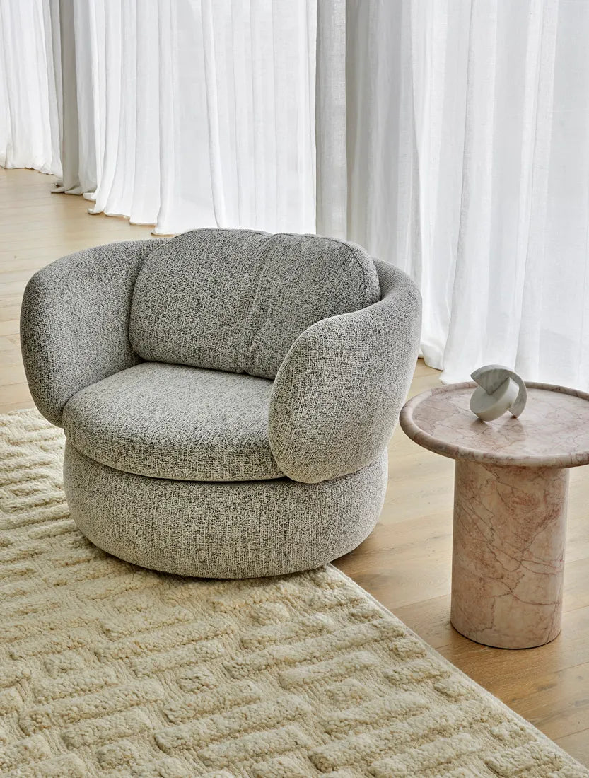 Pippa Marble Side Table Cream Rosé