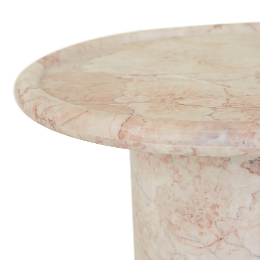 Pippa Marble Side Table Cream Rosé