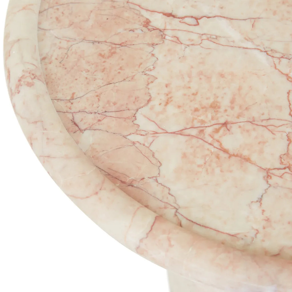 Pippa Marble Side Table Cream Rosé