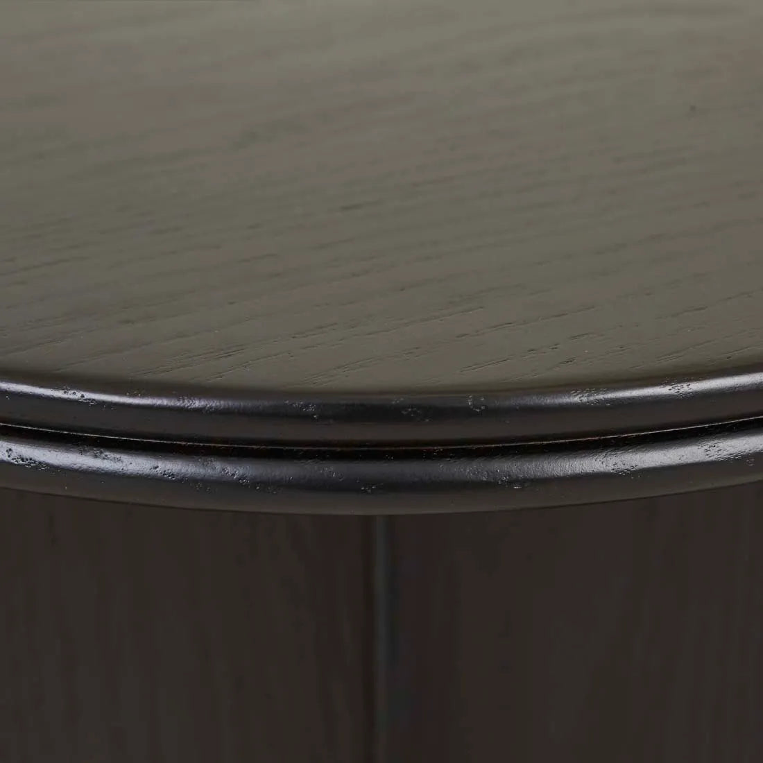 Solstice Slice Side Table Black Oak