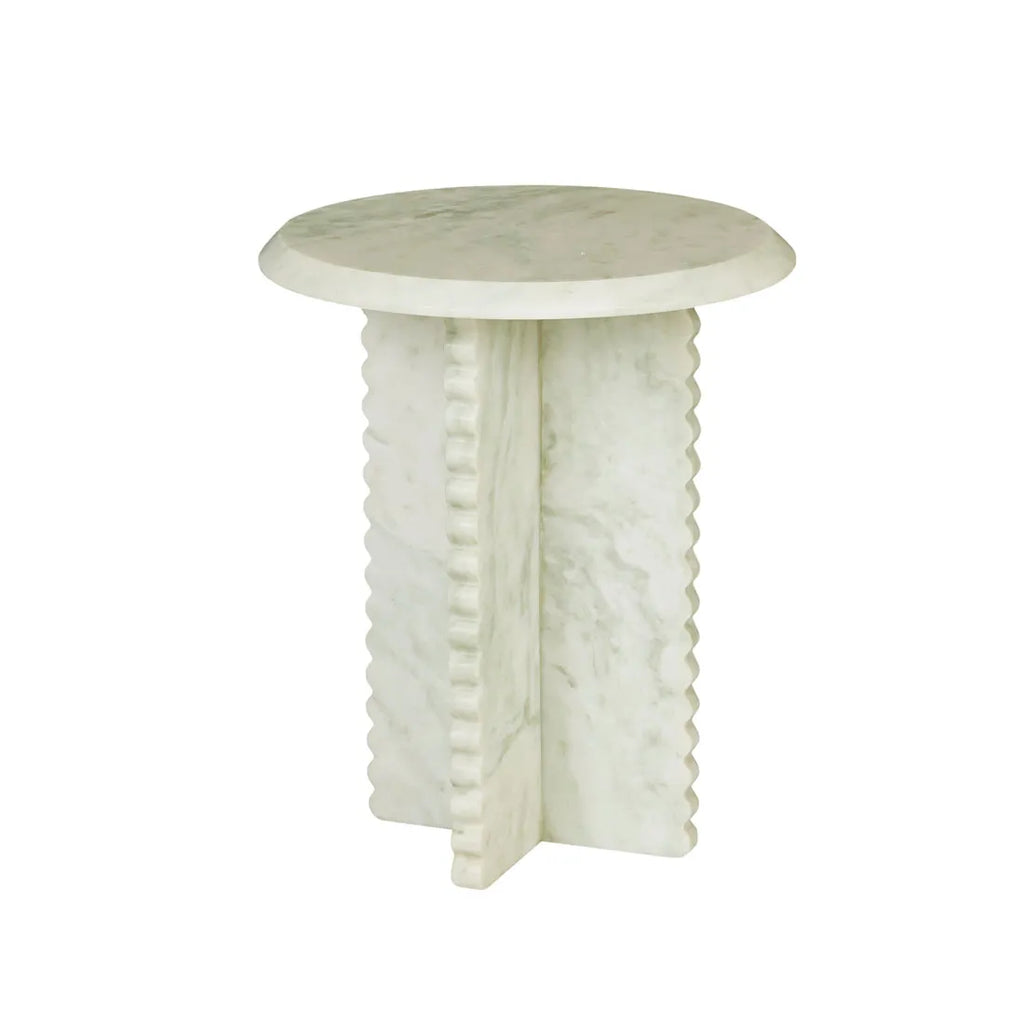 Rufus Fleur Side Table Green Onyx