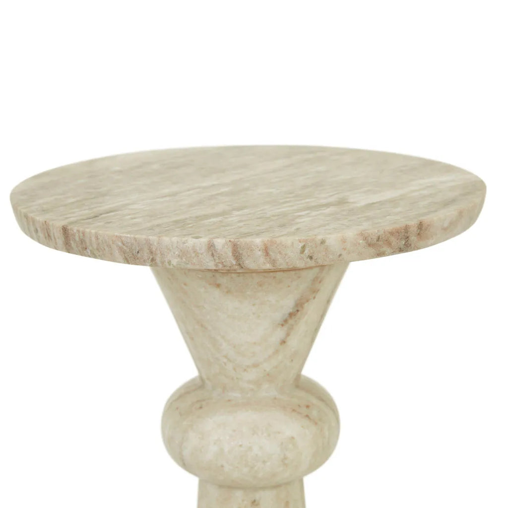 Rufus Indra Side Table Oat Marble