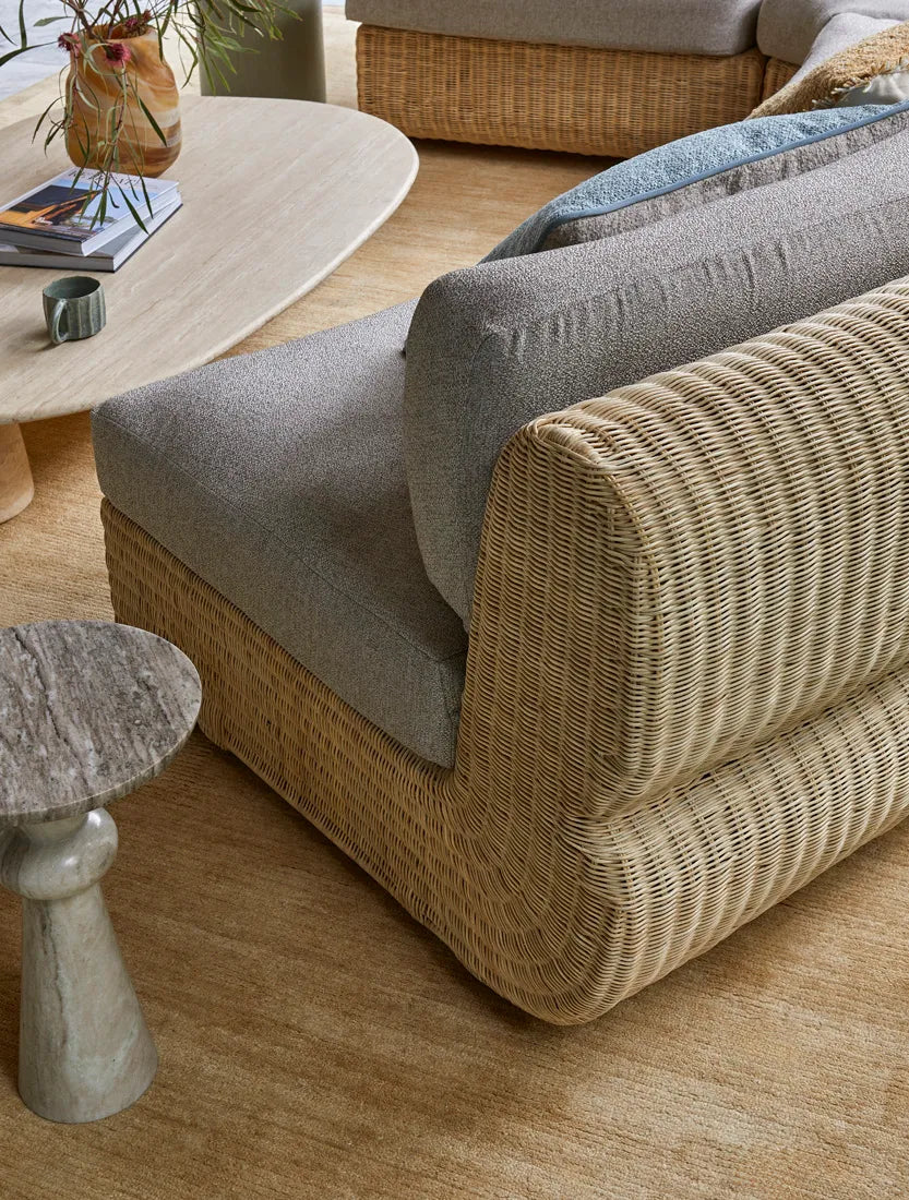 Rufus Indra Side Table Oat Marble