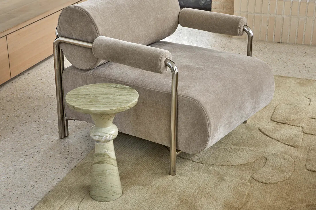 Sidney Renzo Sofa Chair Parchment