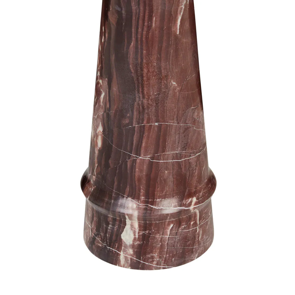 Rufus Jewel Side Table Carmine Marble