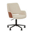 Quentin Office Chair Ecru/Tan