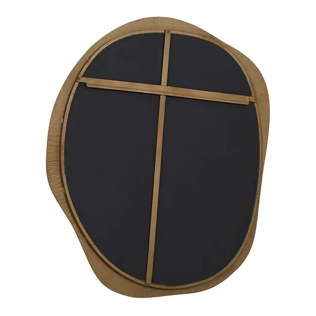 Verona Abstract Mirror Large Antique Brass