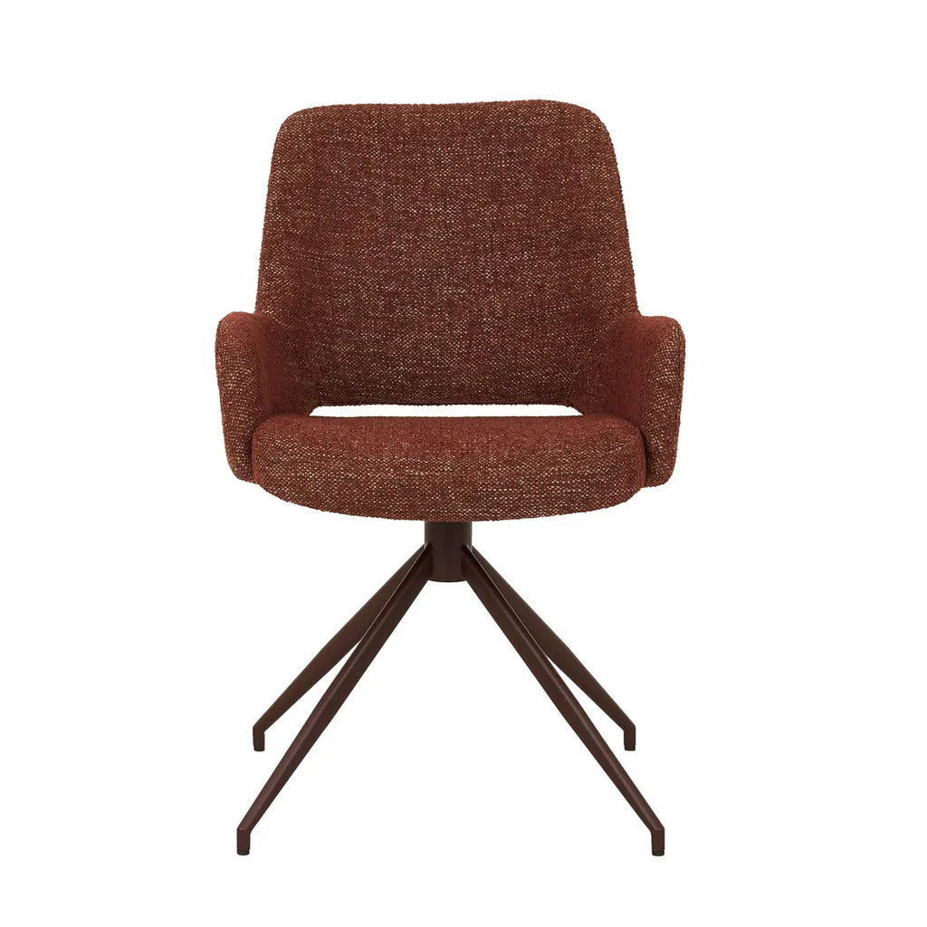Quentin Spider Leg Office Chair Rosewood