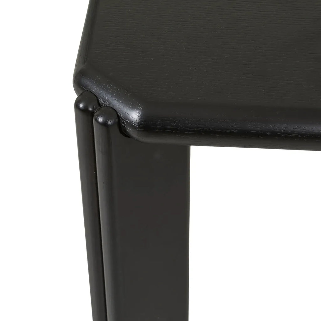 Ray Square Dining Table Black Oak