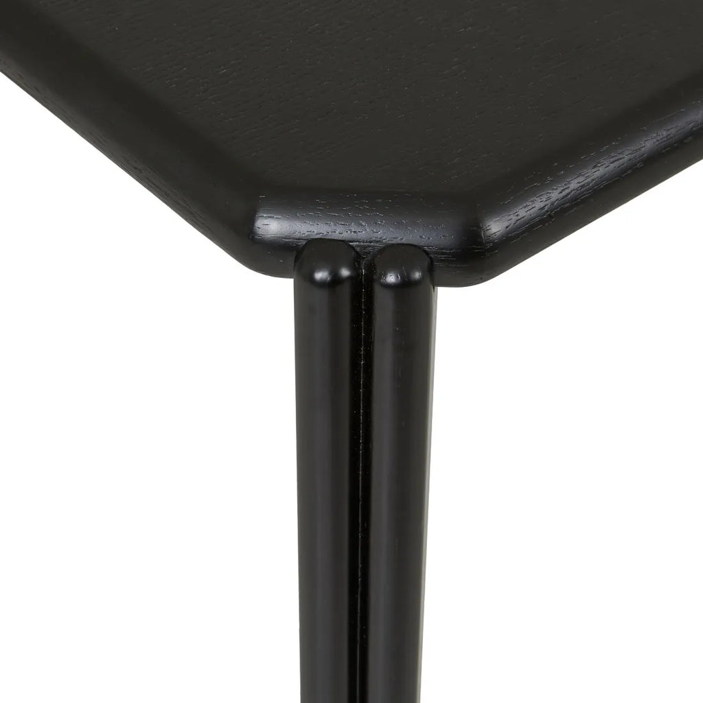 Ray Square Dining Table Black Oak