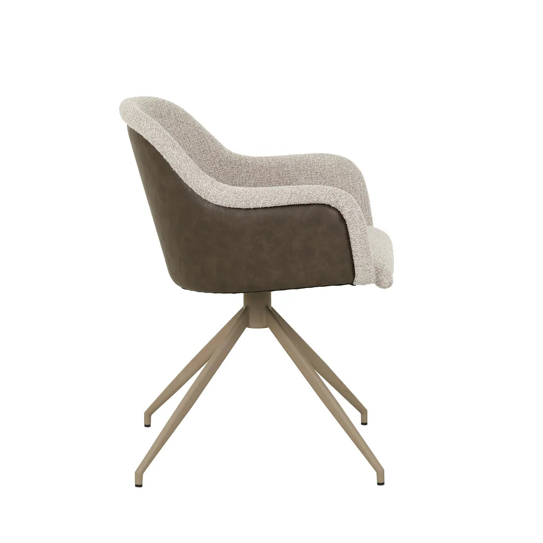 Riley Piped Spider Leg Office Chair Chai