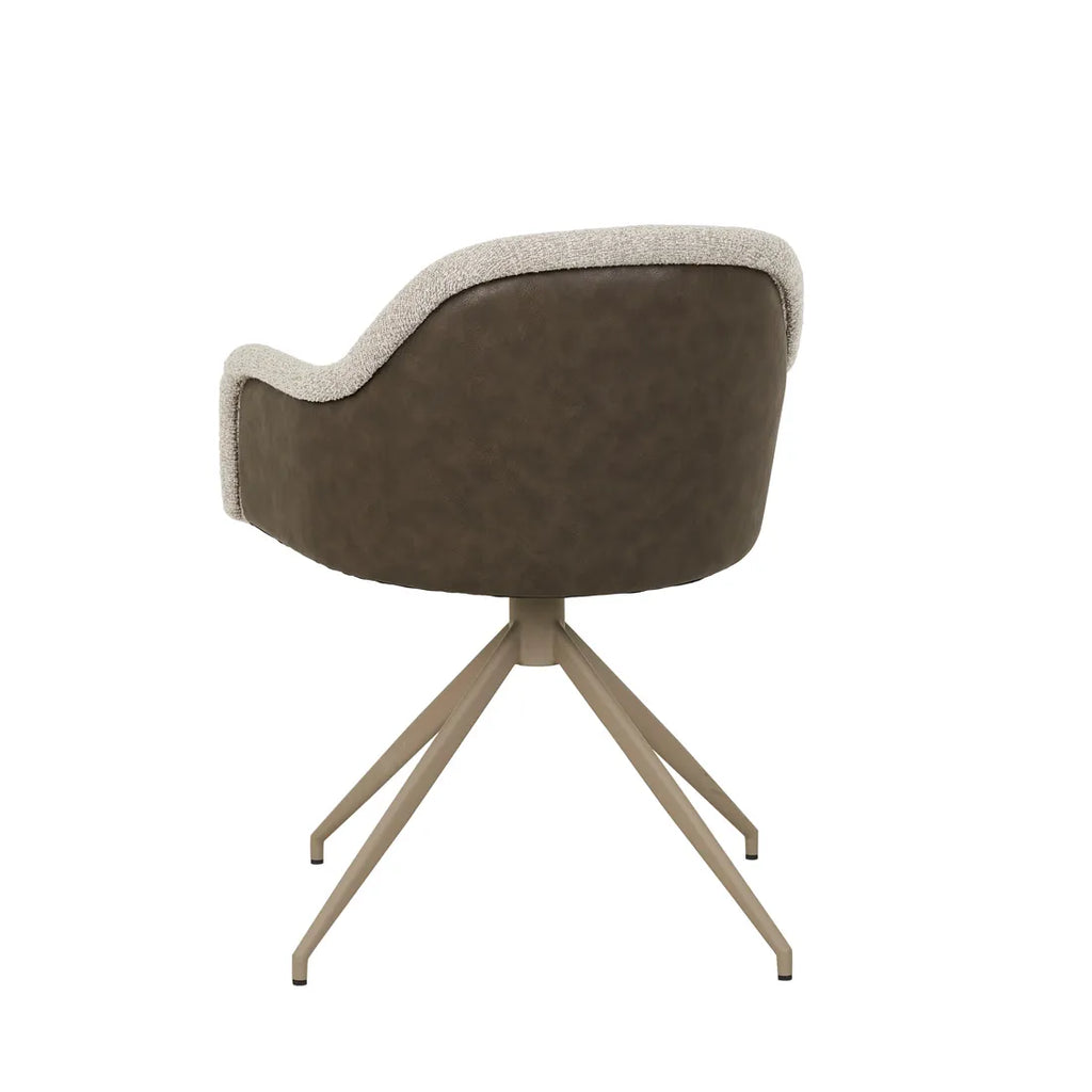 Riley Piped Spider Leg Office Chair Chai